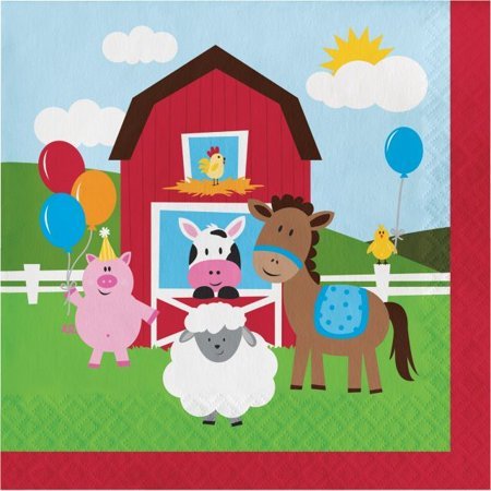 6.5" Luncheon Napkin - Farmhouse Fun (16ct)