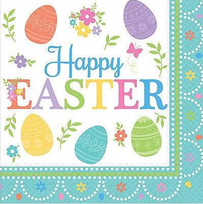6.5" Luncheon Napkins - Happy Easter (16ct)
