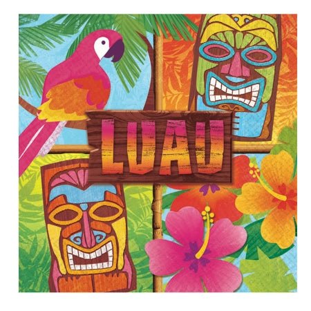 6.5" Luncheon Napkins - Luau Party (16ct)