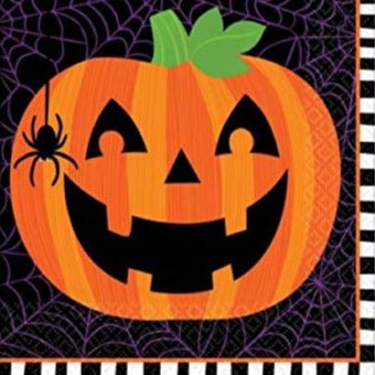 6.5" Luncheon Napkins - Pumpkin Flair (16ct)