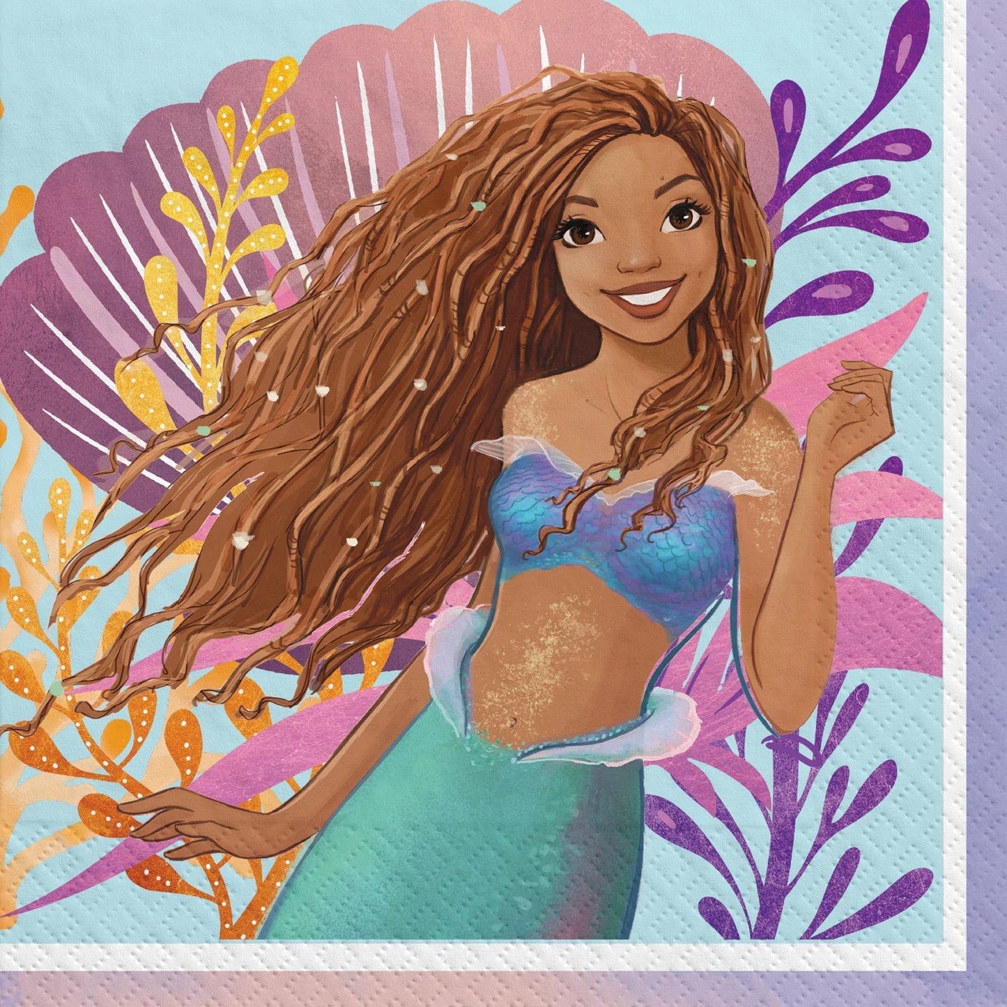 6.5" Luncheon Napkins - The Little Mermaid (16ct)