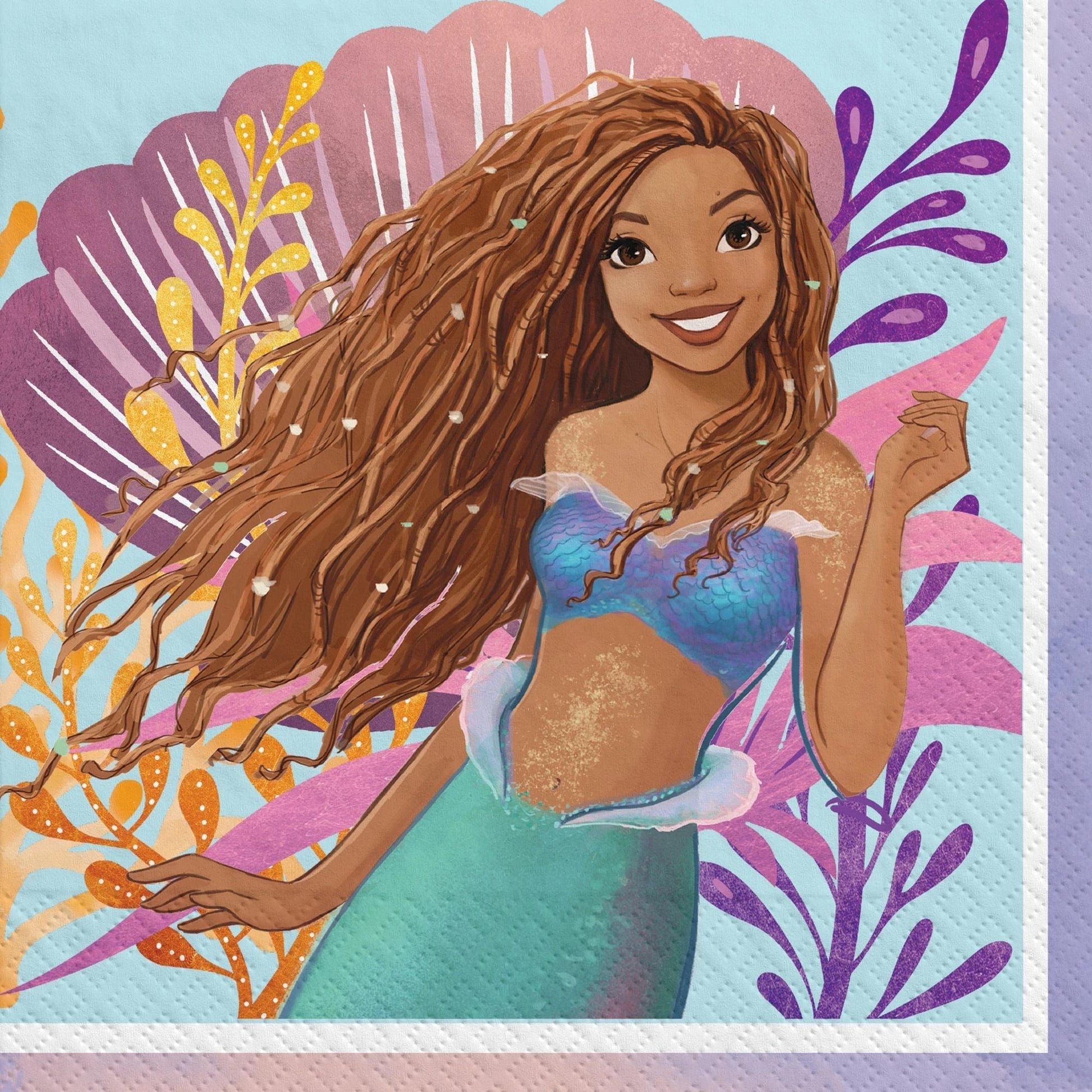 6.5" Luncheon Napkins - The Little Mermaid (16ct)