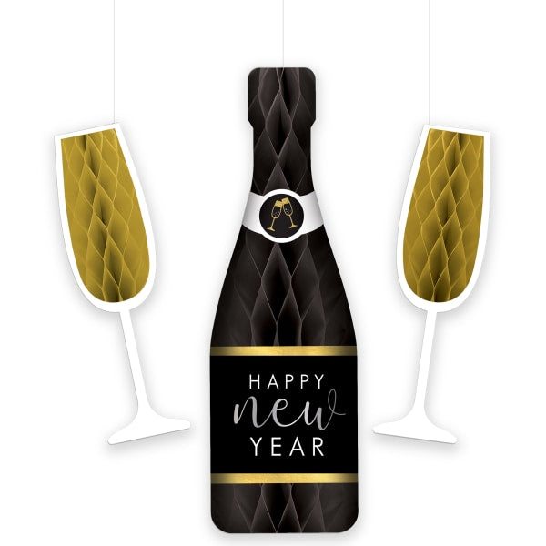 Hanging Decorations - New Year's Cheer (3ct) - Amscan