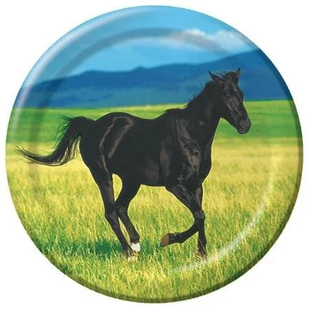 7" Dessert Plates - Wild Horses (8ct)