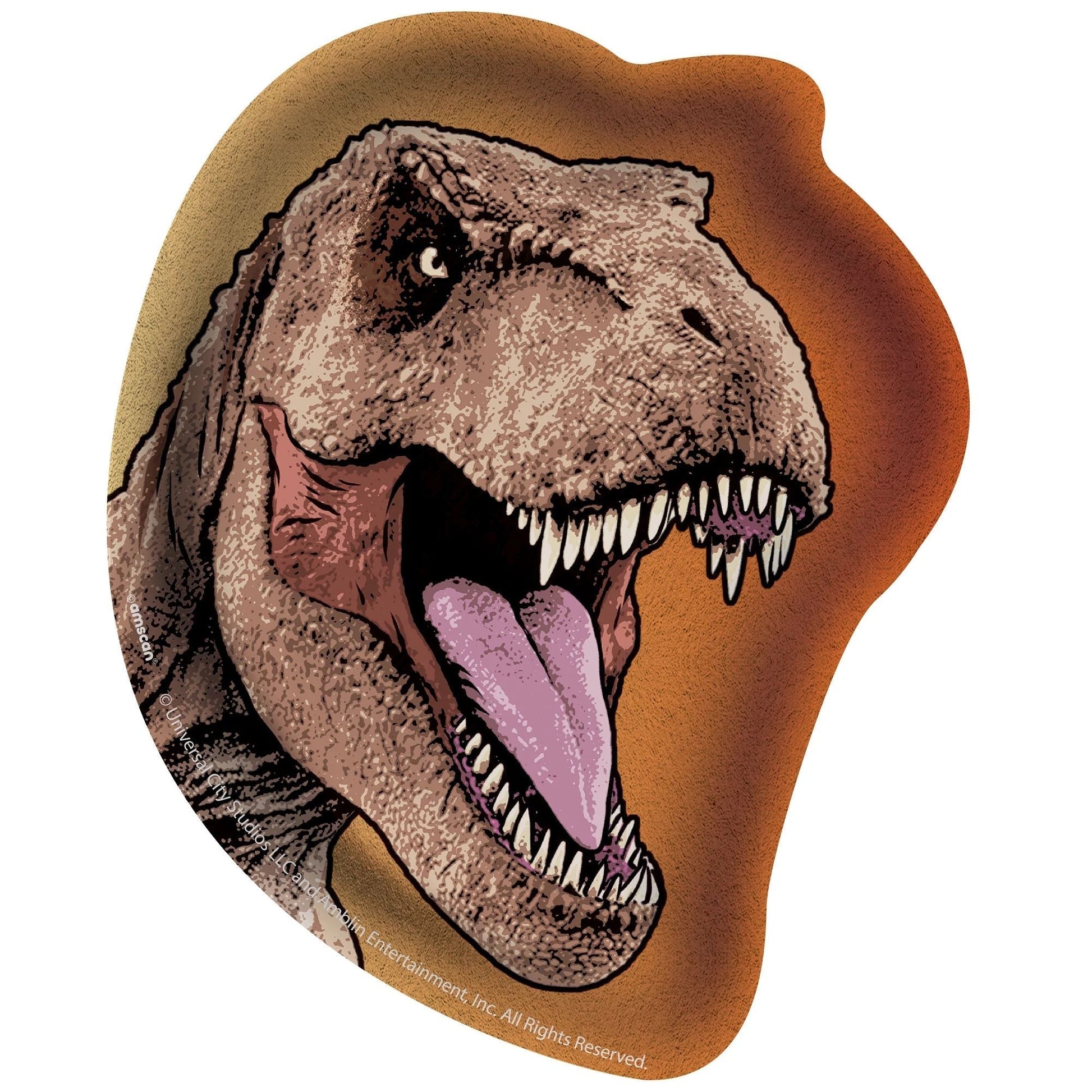 7" Jurassic World into the Wild Shaped Plates (8 Count) - Amscan