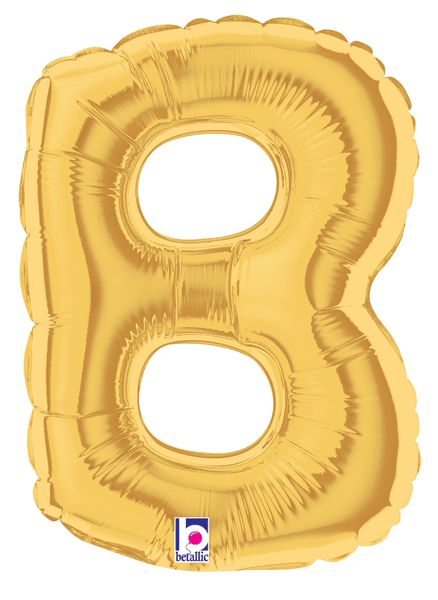 7" Megaloon Jr. Letter B - Gold (5ct)