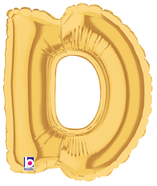 7" Megaloon Jr. Letter D - Gold (5ct)