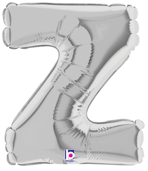 7" Megaloon Jr. Letter Z - Silver (5ct)