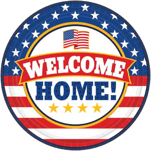 7" Welcome Home Round Paper Plate (18ct)