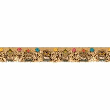 70" Vintage Tiki Tropical Paradise Fringe Banner