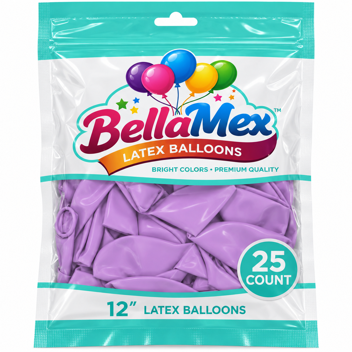 12" Pastel Purple Latex (25ct) - BellaMex