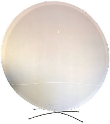 8' Circle Frame Spandex Cover - White