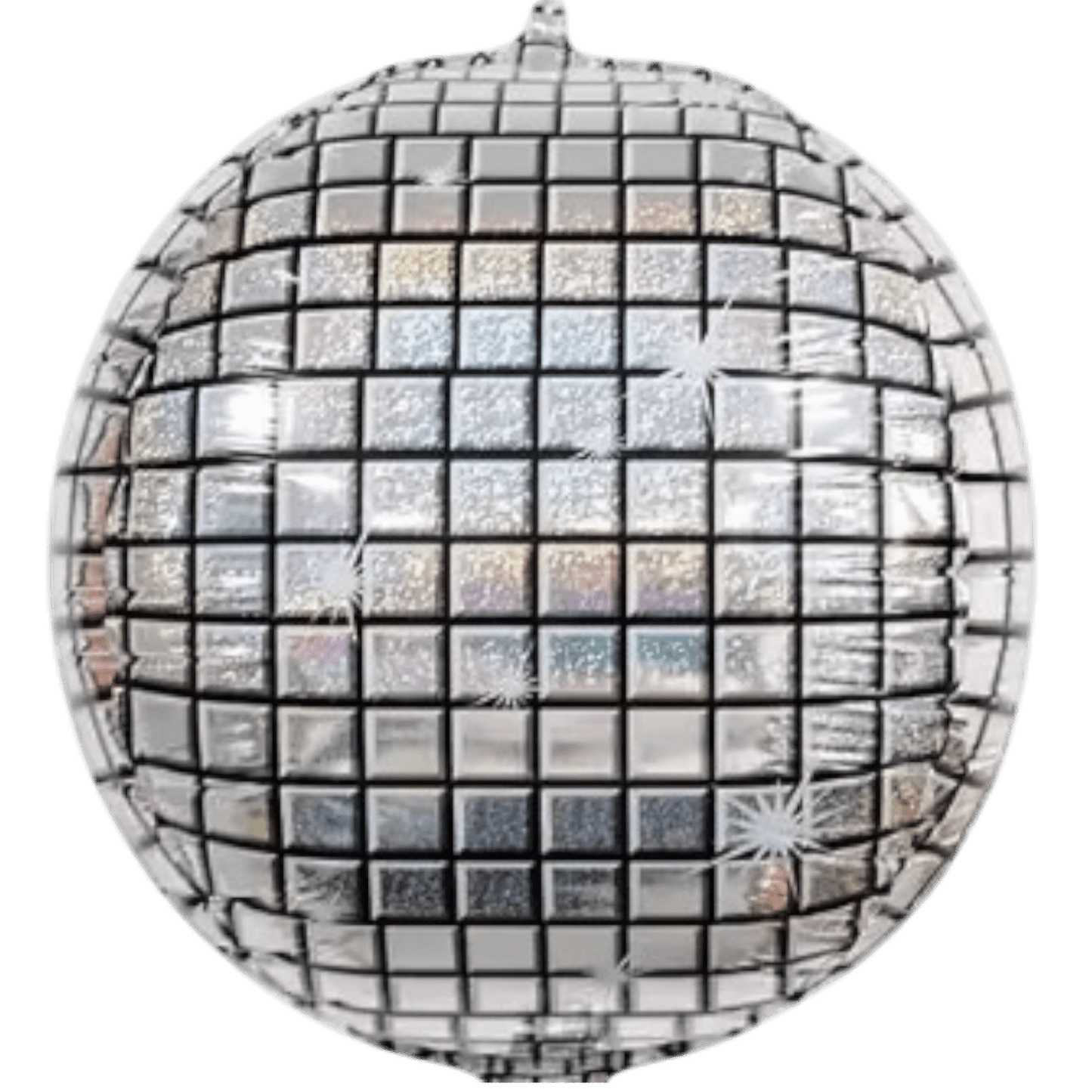 8" Holographic Disco Ball - Silver (5ct)