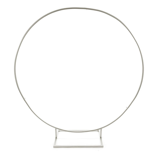 84" Silver Circle Backdrop Stand