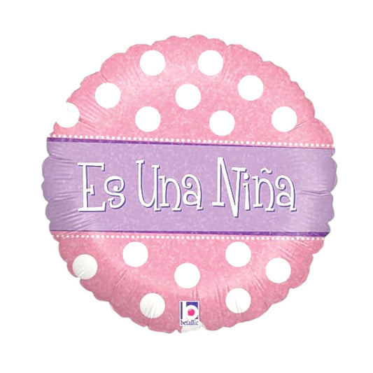 18" Es Una Nina Pink - Betallic