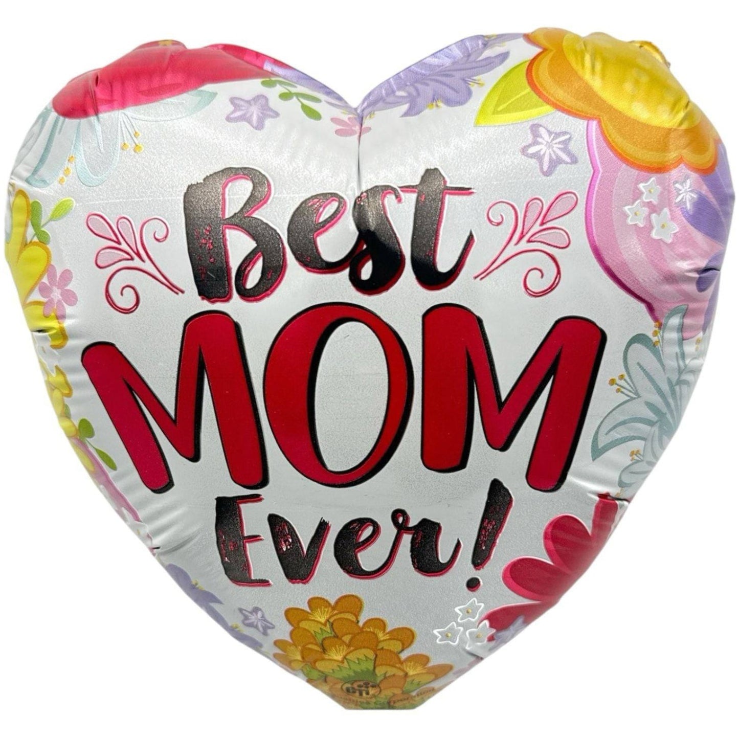 9" Best Mom Ever Corral Heart Balloon 100ct - CTI