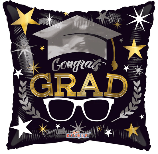 9" Congrats Grad Glasses Square (100ct) - Conver USA
