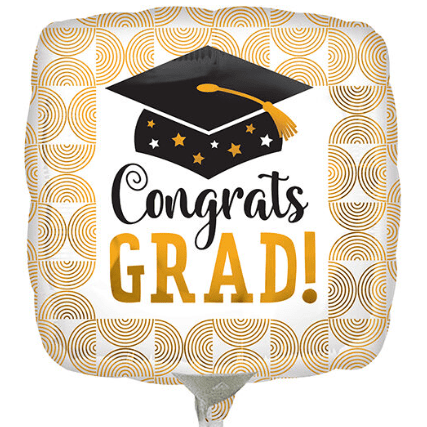 9" Congrats Grad Ribbed Lines (25ct) - Anagram