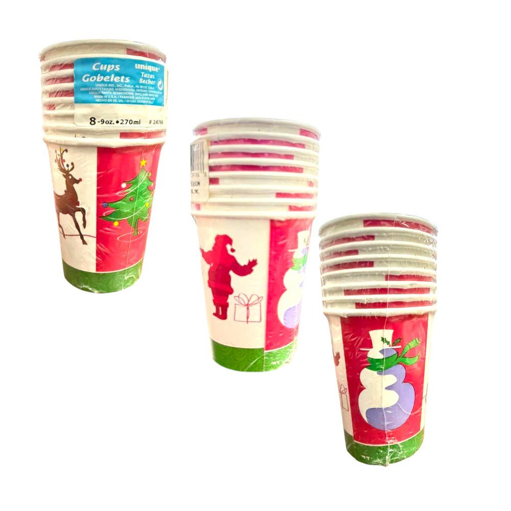 9" Cups - Tis the Season (8ct)