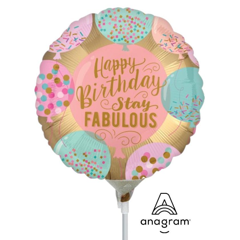 9" Happy Birthday Stay Fabulous (25ct) - Anagram