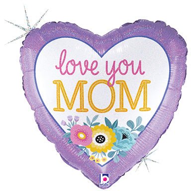 9" Love You Mom Flowers