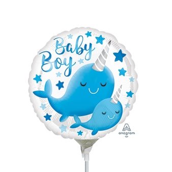 9" Narwhal Baby Boy (25ct)