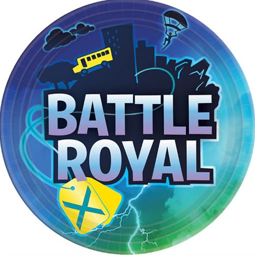 9" Paper Plates - Battle Royal (8ct)