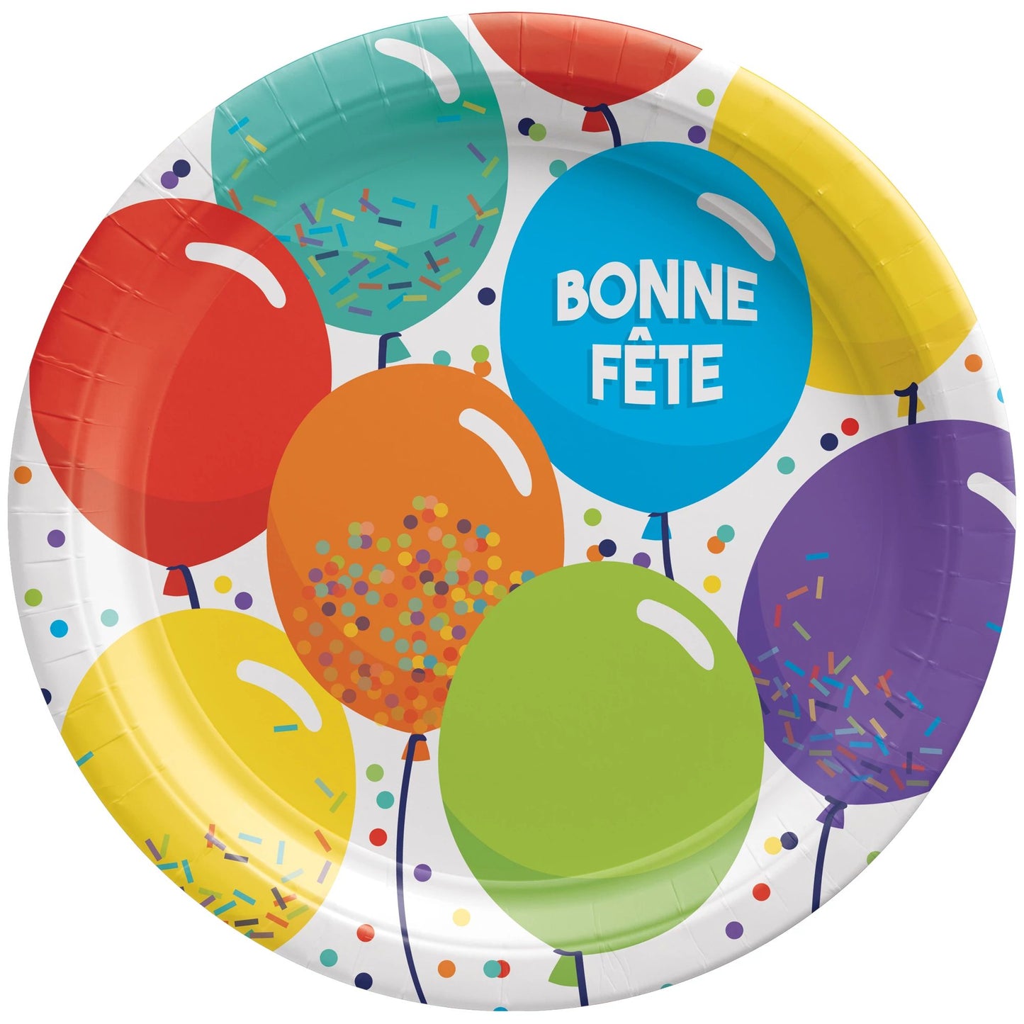 9" Paper Plates - Bonne Fete (8ct)