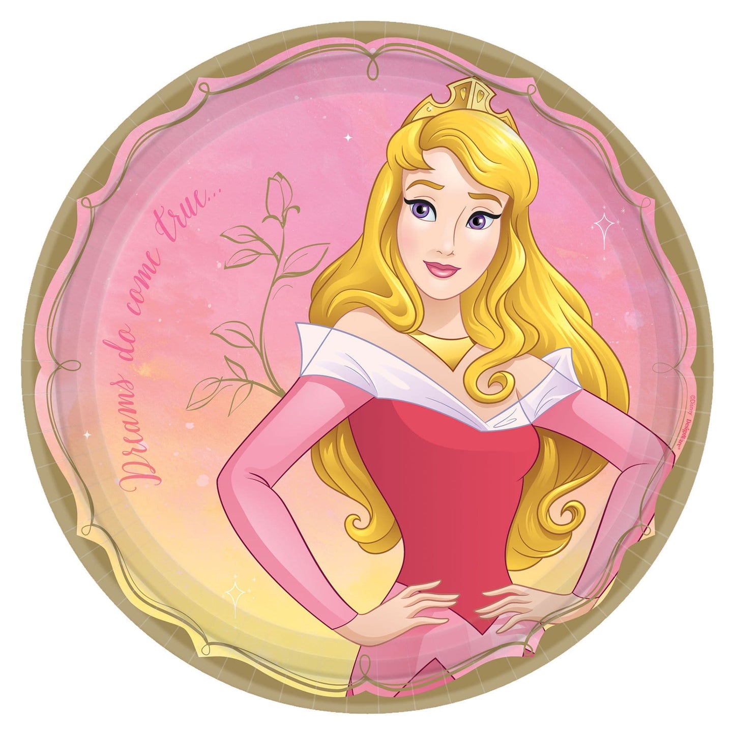 9" Paper Plates - Disney Princess Aurora (8ct)
