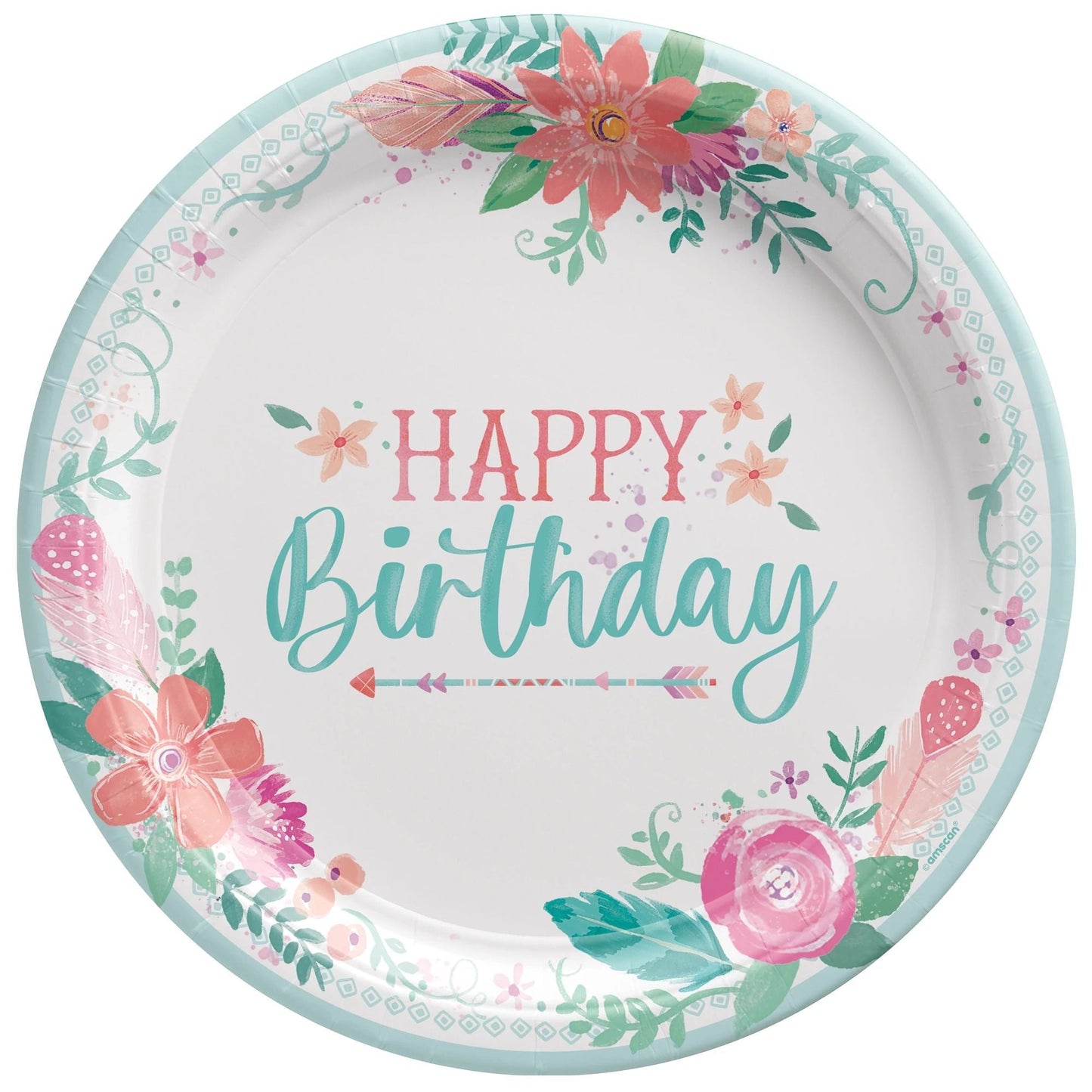9" Paper Plates - Free Spirit (8ct)