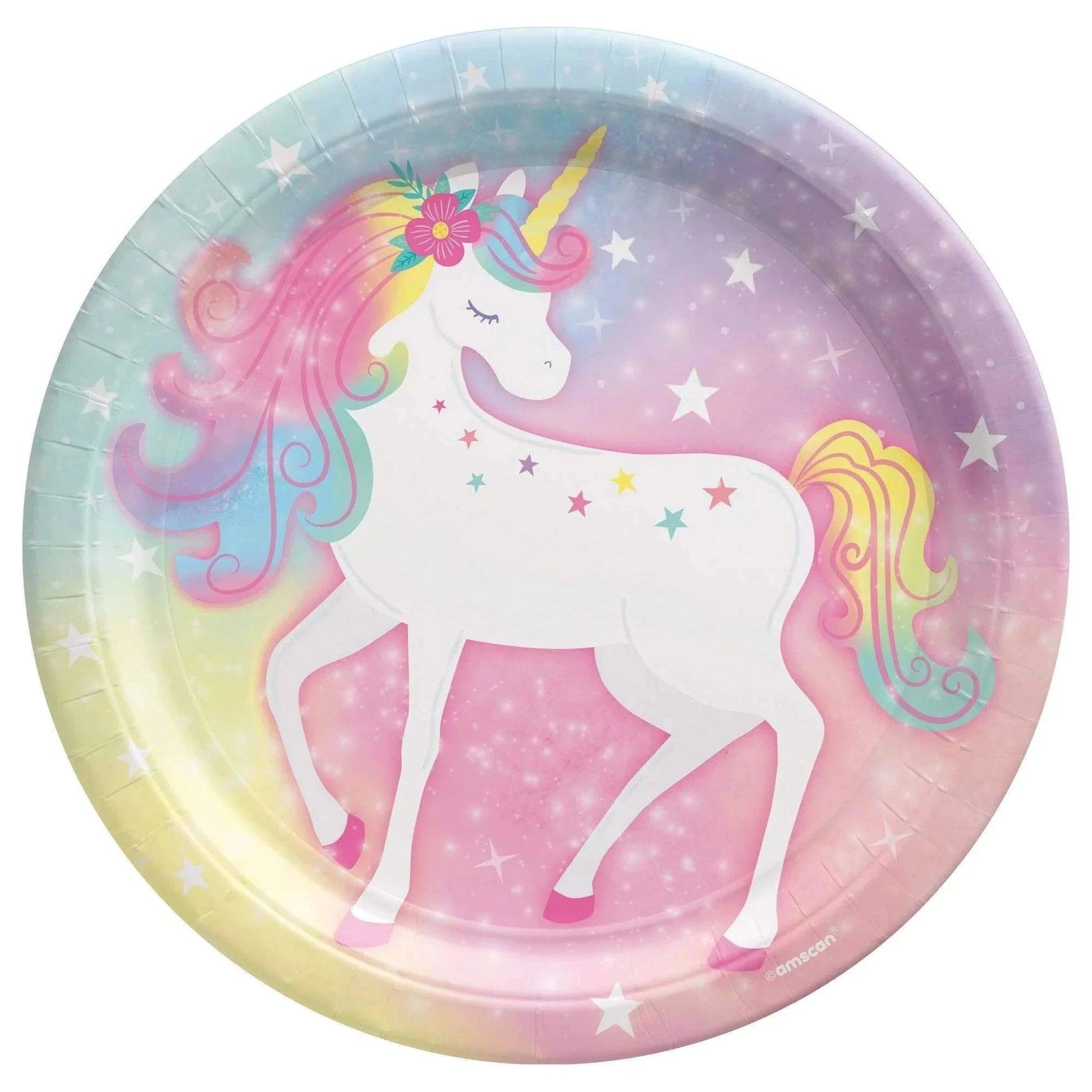 9" Plates - Enchanted Unicorn (8ct)