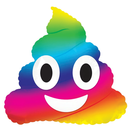 9" Rainbow Poop