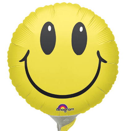 9" Smile Face Yellow (25ct) - Anagram