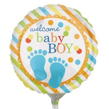 9" Welcome Baby Boy