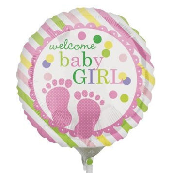 9" Welcome Baby Girl (25ct)
