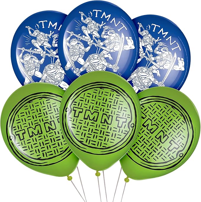 12" Latex Balloons - Ninja Turtles Mutant Mayhem (8ct)