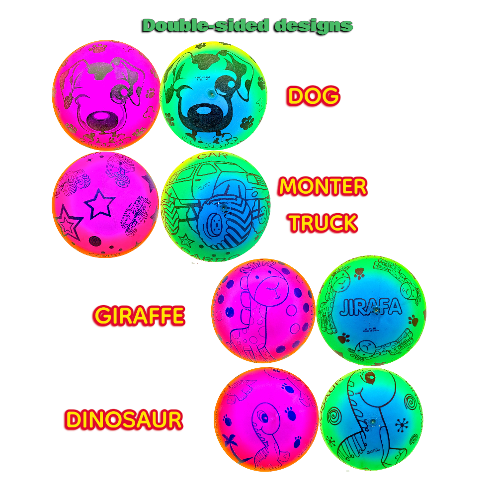 9" Rainbow Balls Assorted 180pcs/cs - CASE ONLY
