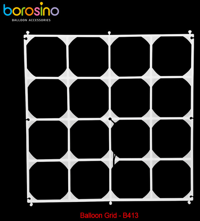 B413 Balloon Grid 16 Holes Party Decoration Balloon Wall Frame (10ct) - Borosino