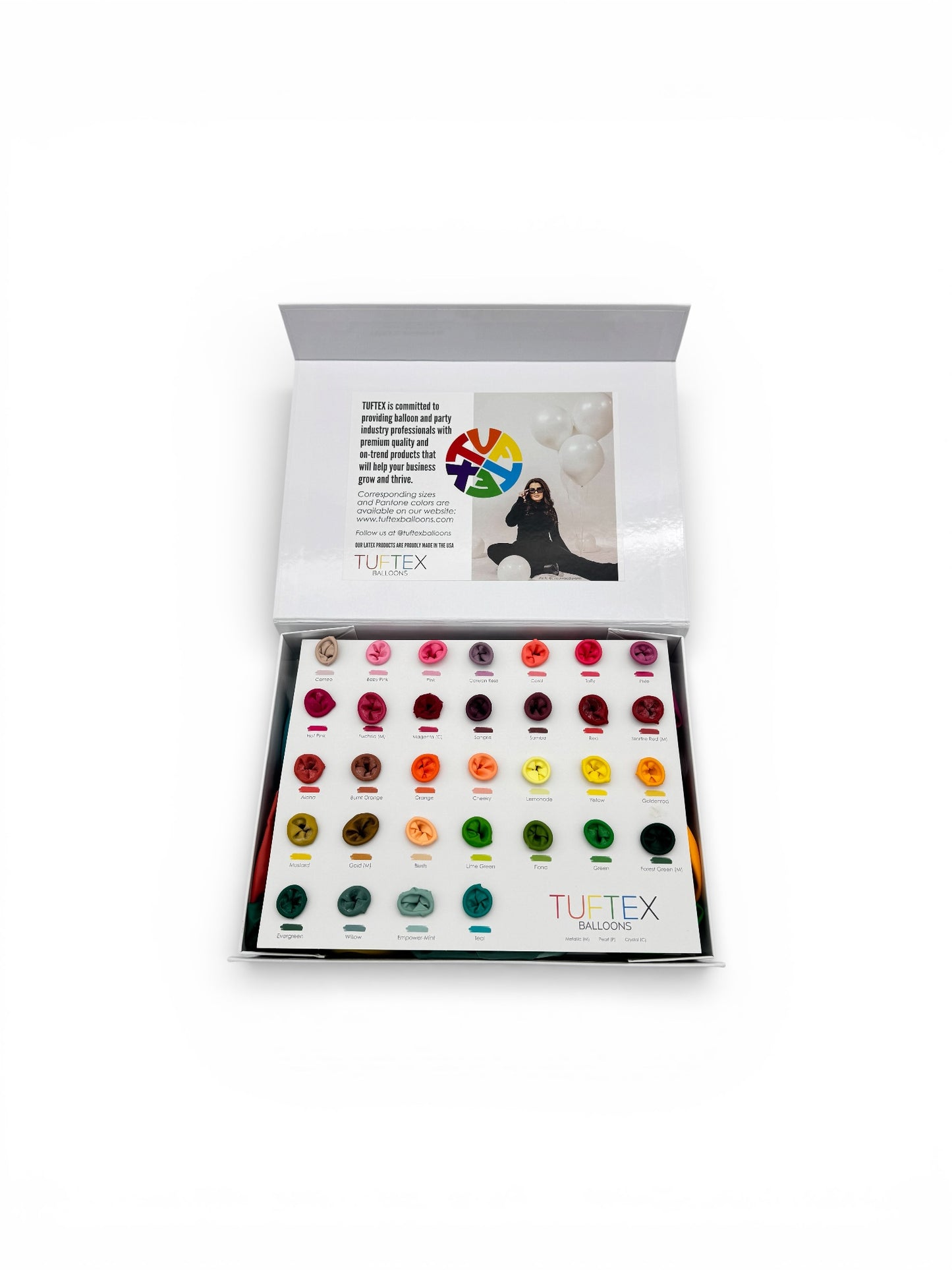 Tuftex Balloon Sample Box