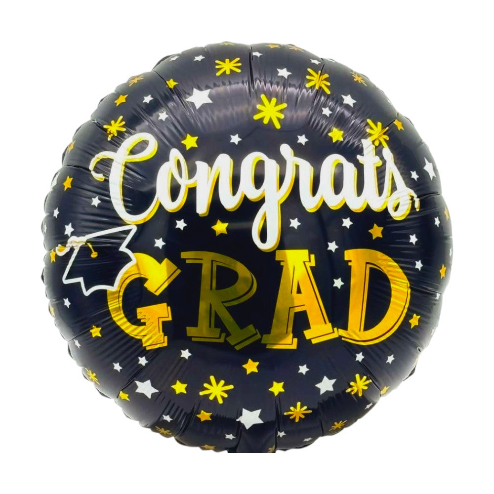 18" Congrats Grad Black (50ct) - Party America