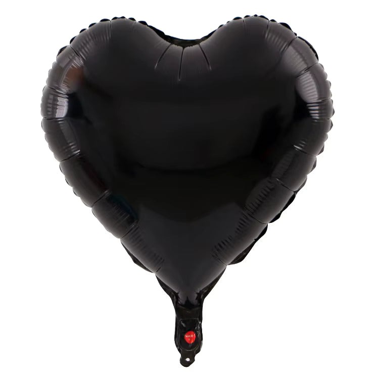 Corazón de 18" - Negro (20 unidades) - Party America