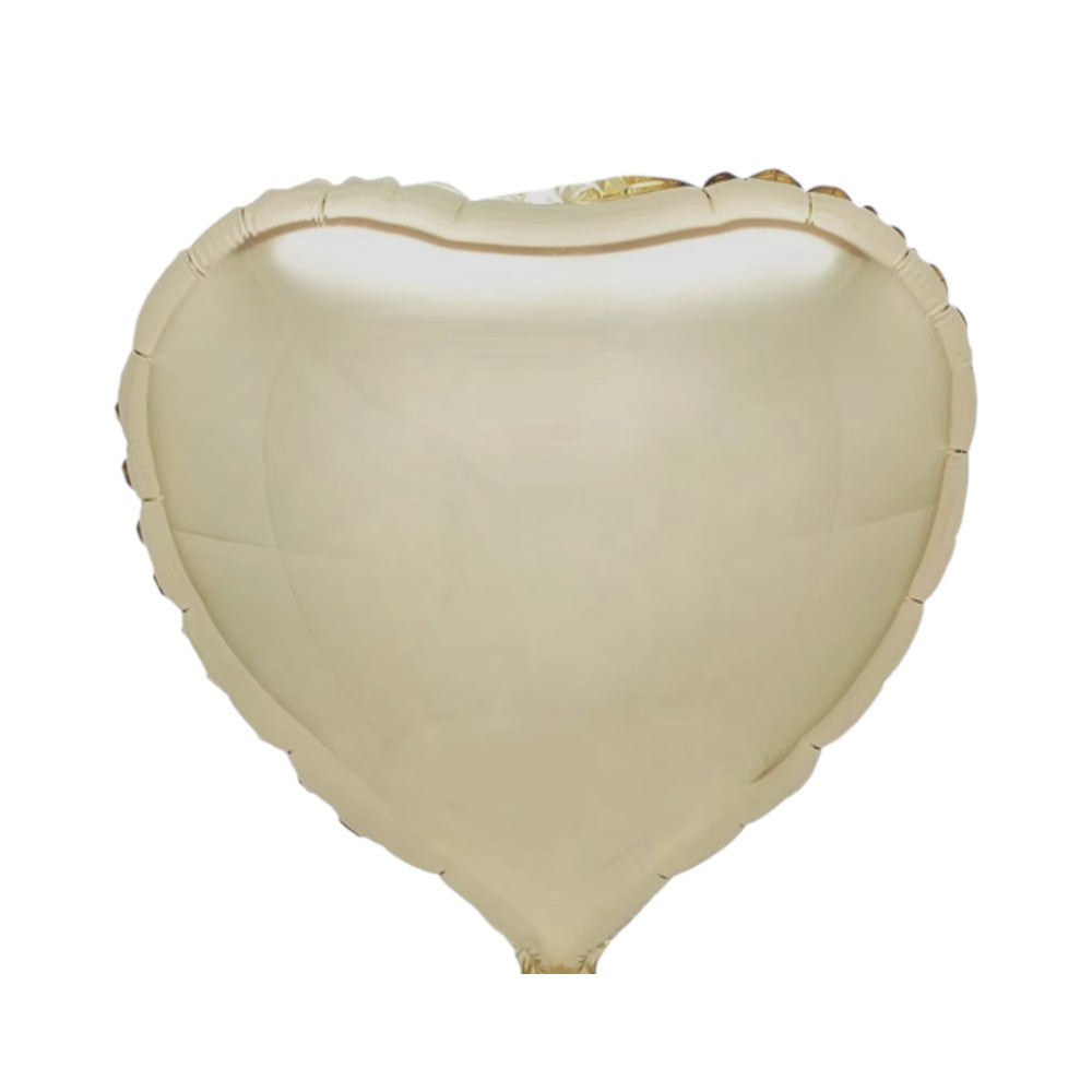 18" Heart - White Gold (50ct) - Party America