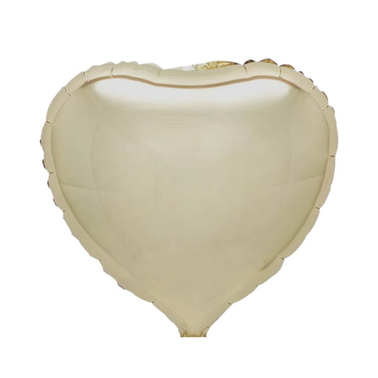 18" Heart - White Gold (50ct) - Party America