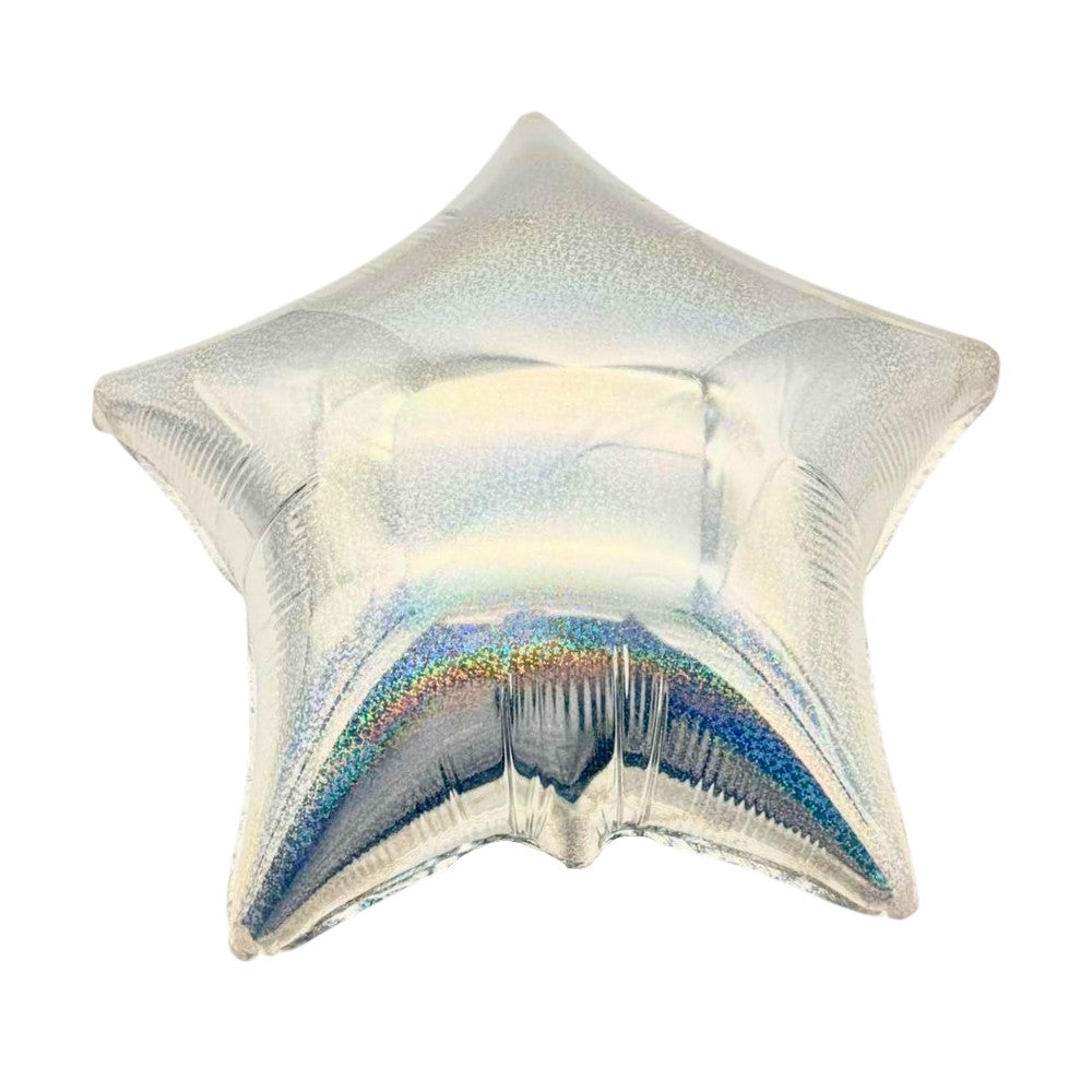 19" Star - Holographic Silver (50ct) - Party America