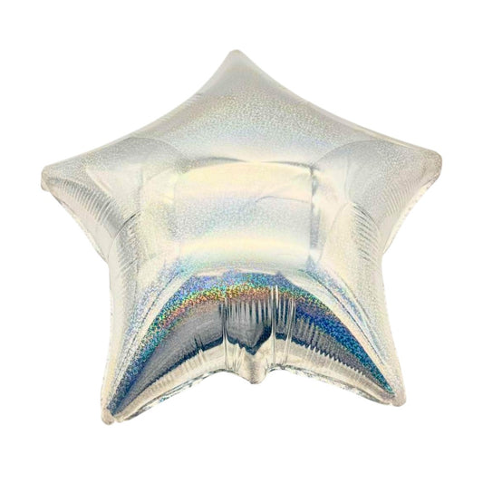 19" Star - Holographic Silver (50ct) - Party America