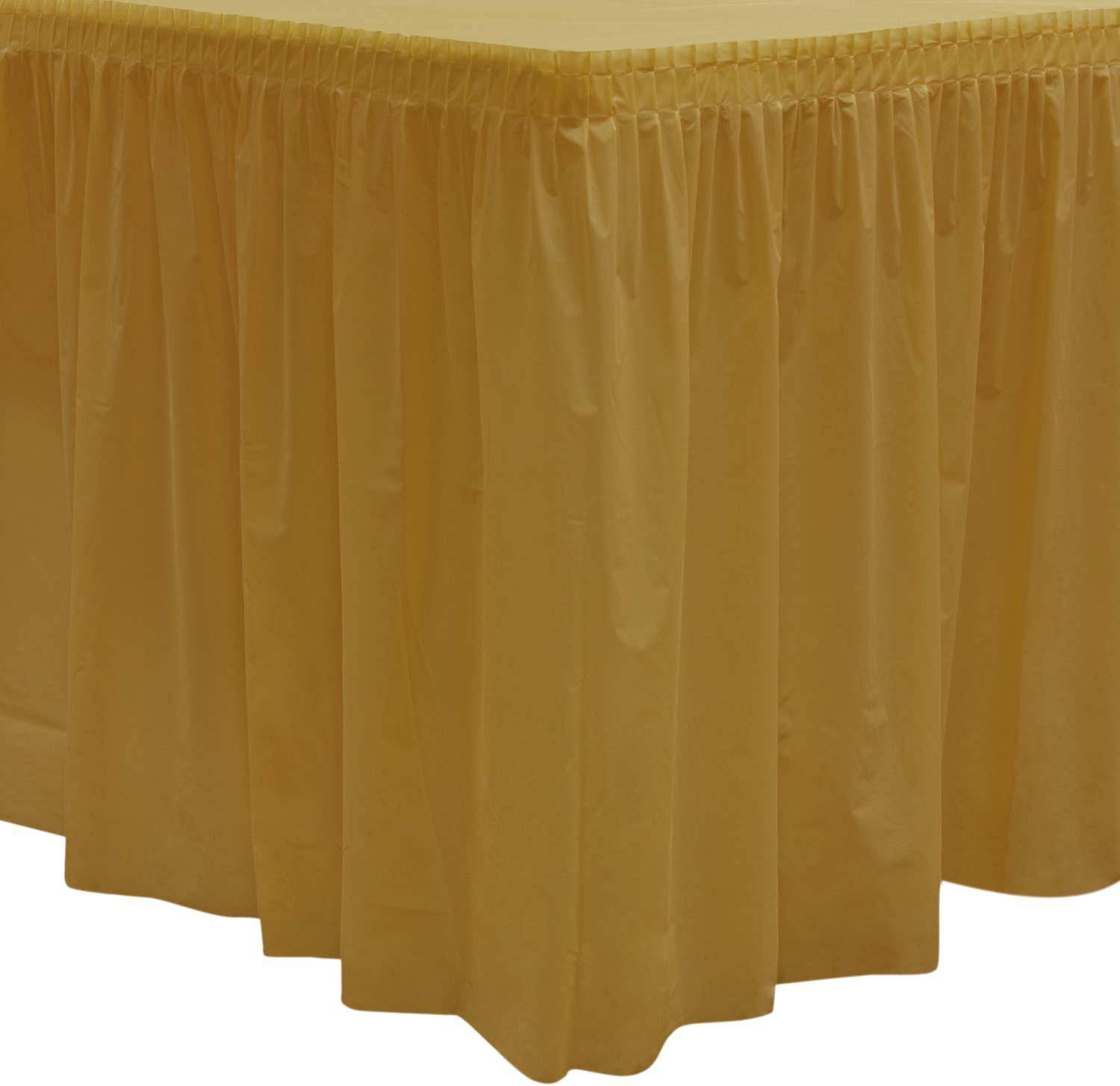 29" x 14' Table Skirt - Gold