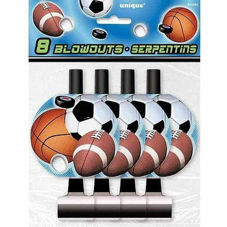 Action Sports Party Blowers, 8 - Count