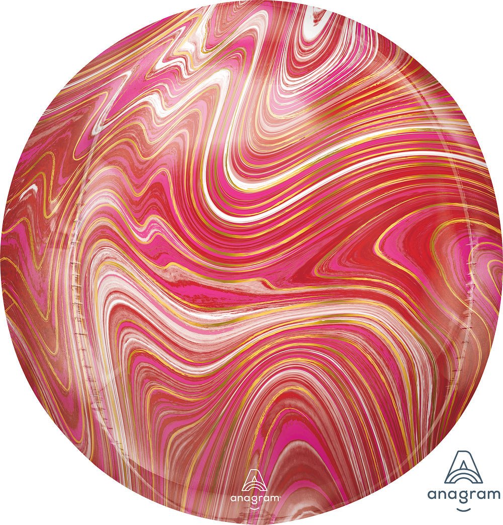 Anagram 15? Orbz Red And Pink Marblez Orbz