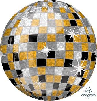 Anagram 16? Gold/Silver/Black Disco Ball Orbz