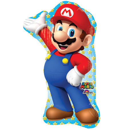 33" MARIO Bros. SuperShape Foil Balloon (PKG)